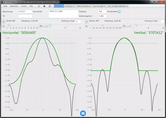 Cartesian pattern view